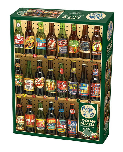 1000 Piece Jigsaw Puzzle - Beer Collection | Cobble Hill