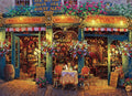 Cobble hill 1000-piece jigsaw puzzle of colorful London pub exterior with 'Paxton's Head' sign and floral decorations.