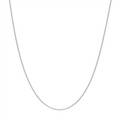 10K White Gold 18 Inches Cable Chain
