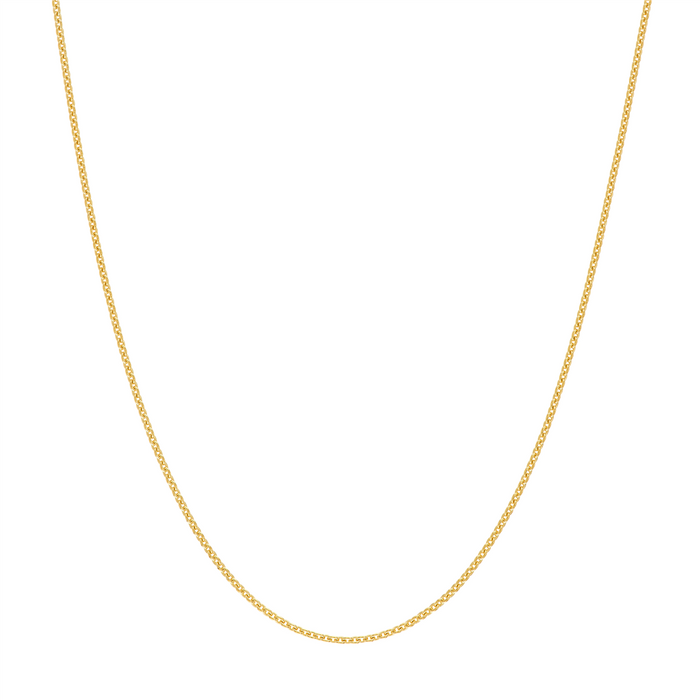 10K Yellow Gold 16 Inches Cable Chain
