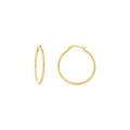10K Yellow Gold 30mm Hoop Earrings