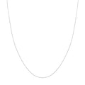 14K White Gold 16 Inches Diamond Cut Cable Chain