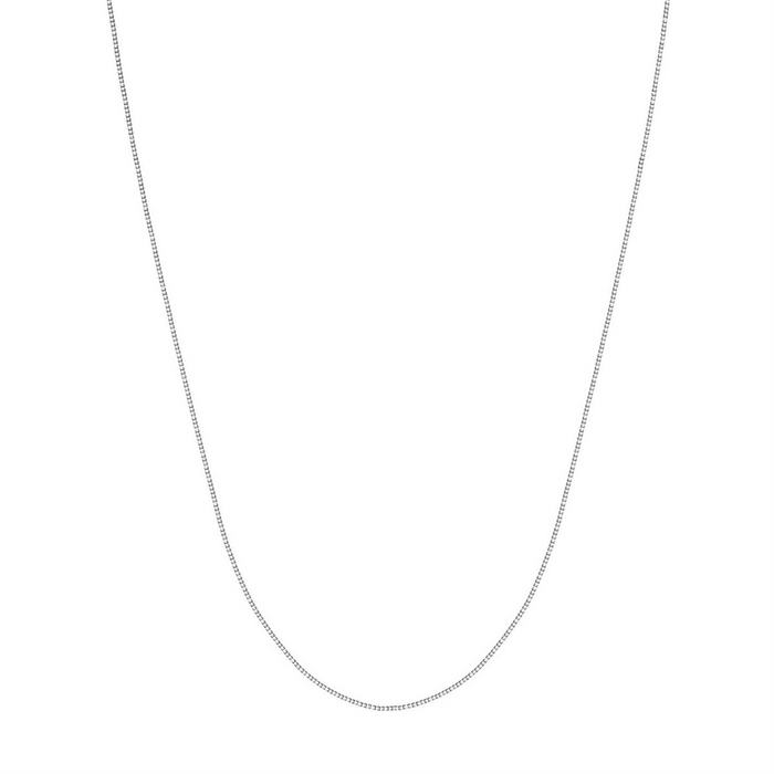 14K White Gold 18 Inches Box Chain