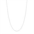 14K White Gold 18 Inches Box Chain