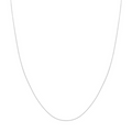 14K White Gold 18 Inches Cable Chain