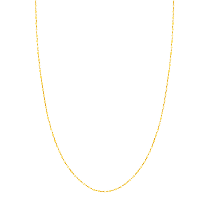 14K Yellow Gold 1.45Mm Hammered Forzentia Chain