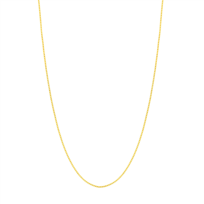 14K Yellow Gold 18 Inches Box Chain