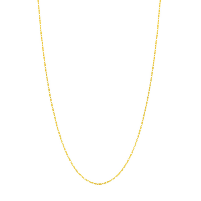 14K Yellow Gold 20 Inches Box Chain