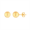 14K Yellow Gold 3mm Ball Earrings