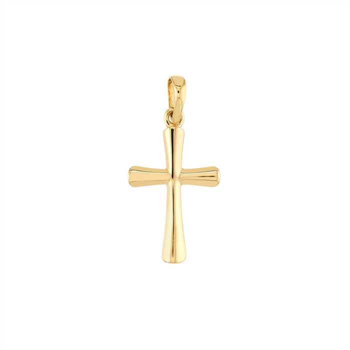 14K Yellow Gold Classic Cross Pendant