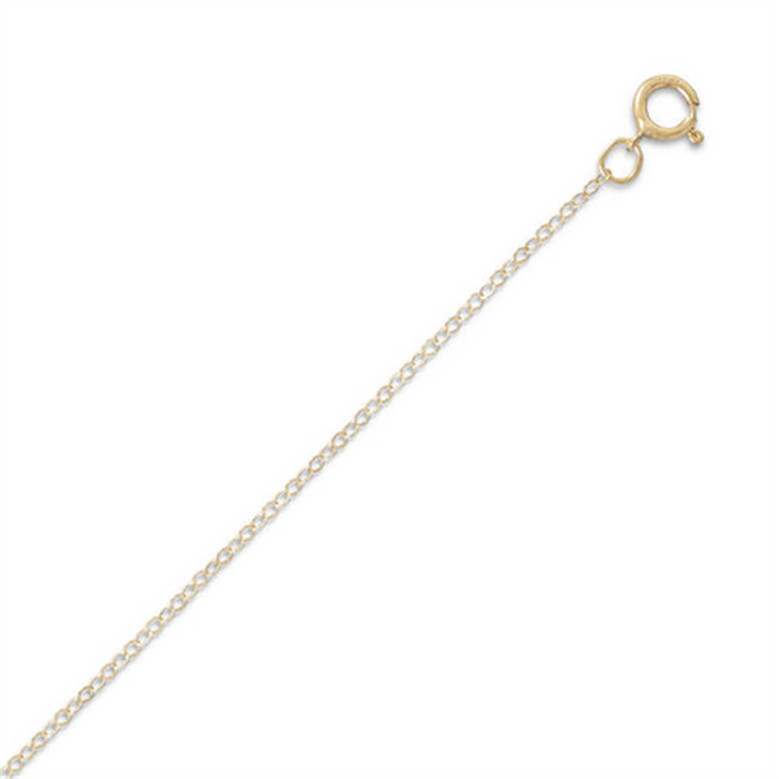 14K Yellow Gold Filled 16 Inches Cable Chain
