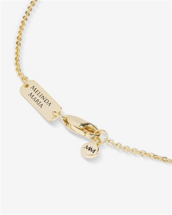 18K Yellow Gold Overlay 'She's An Icon Baby' Cubic Zirconia Heart Necklace, 18 Inch Length