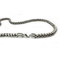 24" Stainless Steel Bulky Wheat Necklace