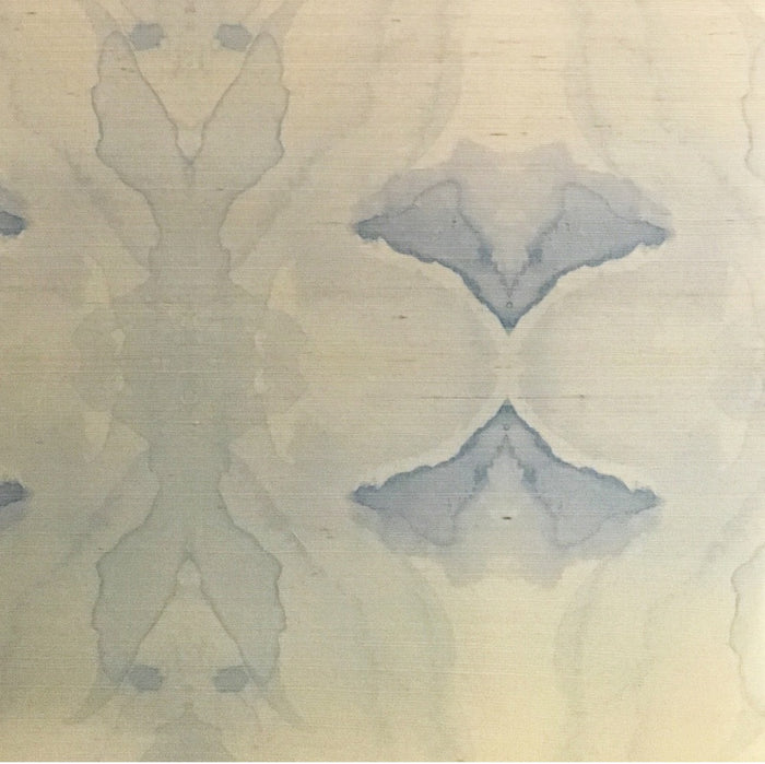 4116 Illusion Blue Grasscloth Wallcovering