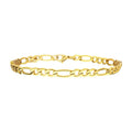 4.7mm 18K Gold IP Titanium Figaro Chain Bracelet