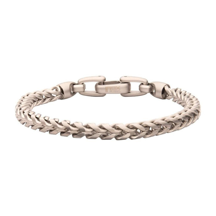 5mm Stainless Steel Sandblast Franco Chain Bracelet