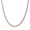 7.4mm Titanium Curb Chain Necklace