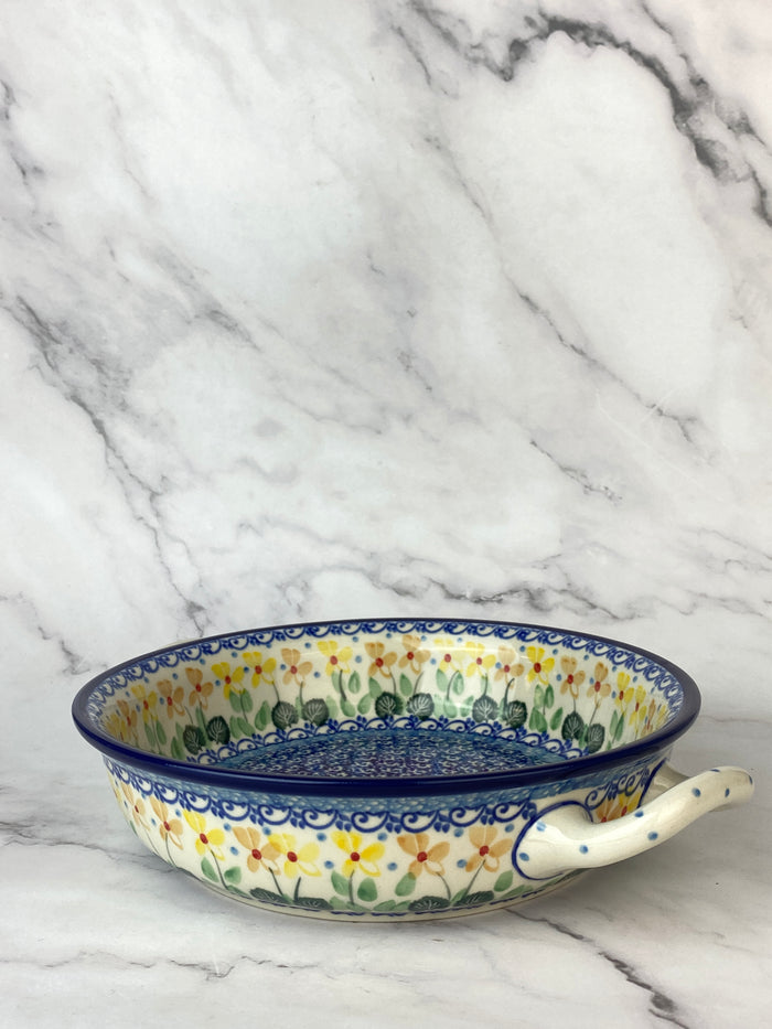 8" Round Baker With Handles - Shape 419 - Pattern 2753