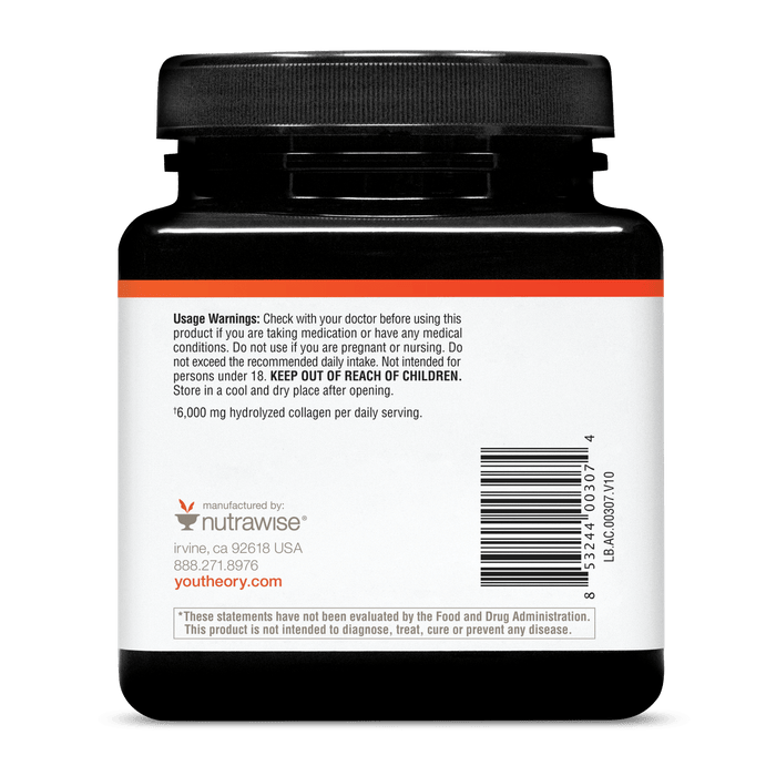 AC.00307 Youtheory Advanced Collagen Tablets Product Image - Back