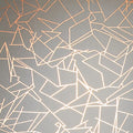 Angle Copper Rose Zinc Grey Wallcovering