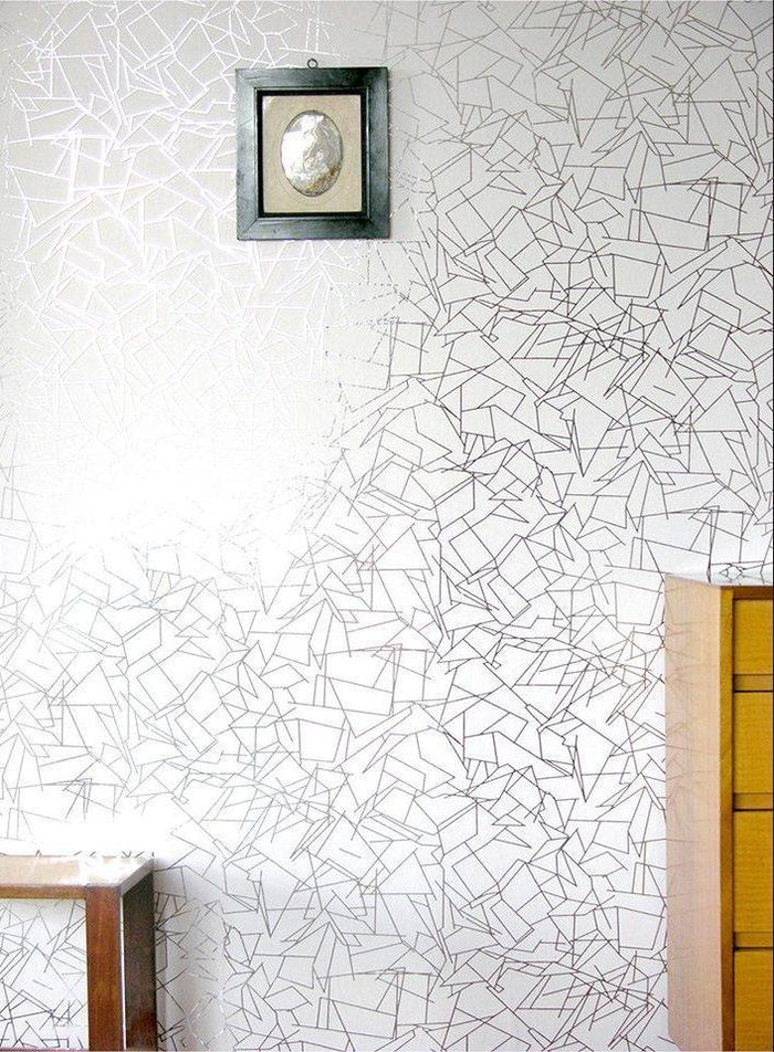 Angle Copper Rose Zinc Grey Wallcovering