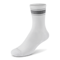 Anytime Crew Sock - Blizzard, Natural Grey Heather (Light Grey Sole)