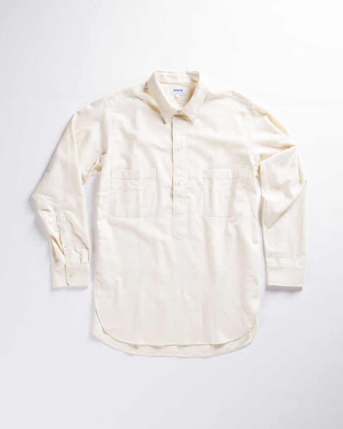 Armen Utility Pullover Shirt White