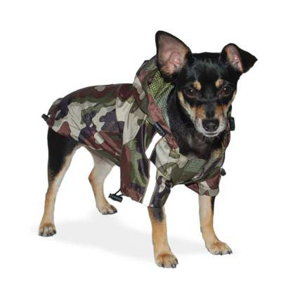 ARMY CAMO DOG RAINCOAT, Raincoat - Bones Bizzness