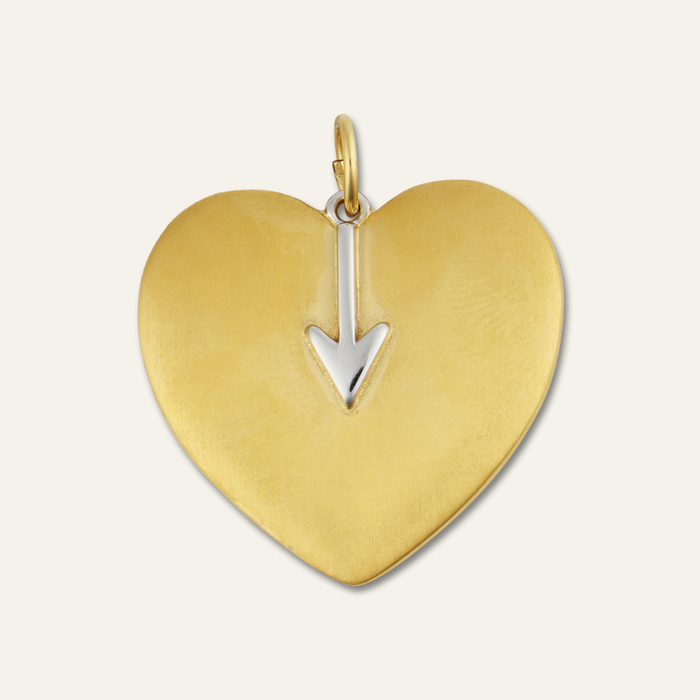 Arrow Heart Charm