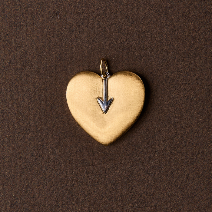Arrow Heart Charm