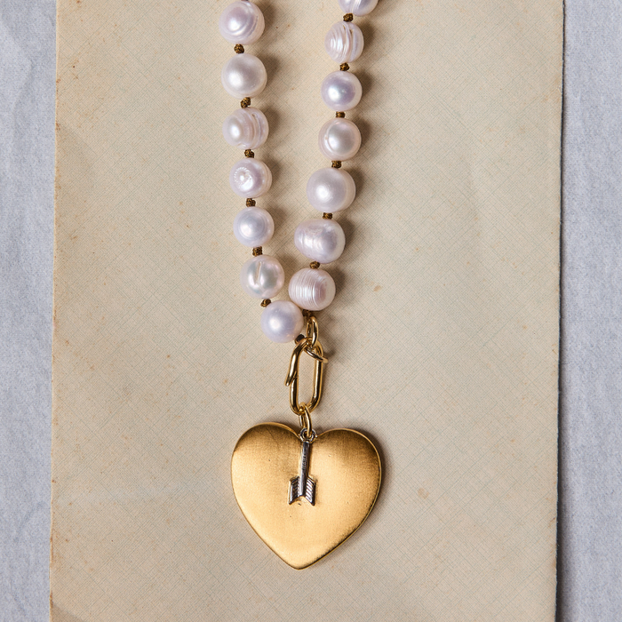 Arrow Heart Charm