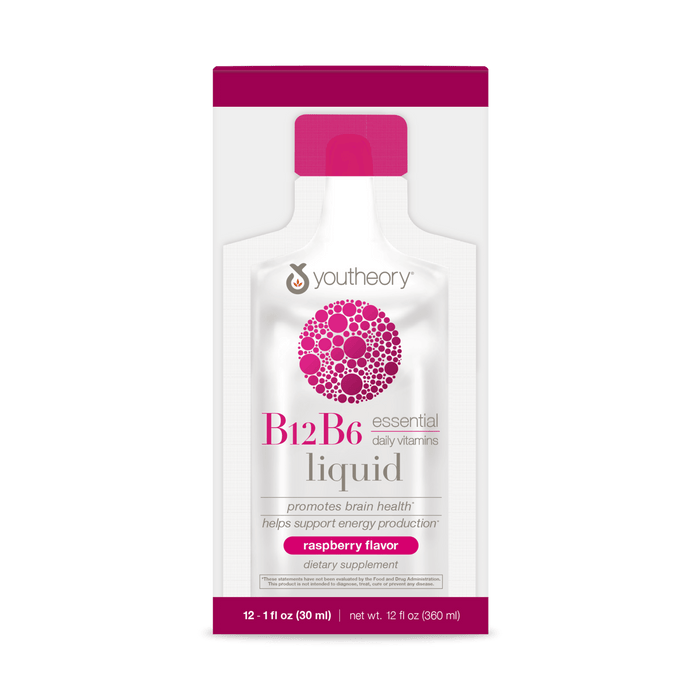 CTN.B12B6L.92028 Youtheory B12B6 Liquid Berry Flavor 12 ct Product Main Image
