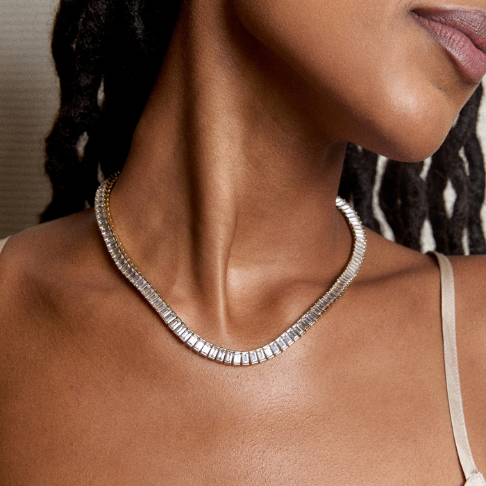Baguette Tennis Necklace
