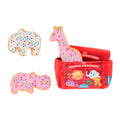 BARK Animal Squeakers Snacks Plush Dog Toy XS/S