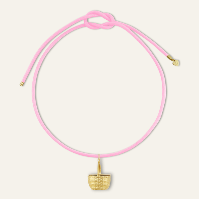 Basket Vesta Case Cord Necklace