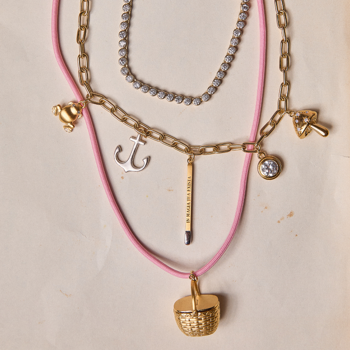 Basket Vesta Case Cord Necklace