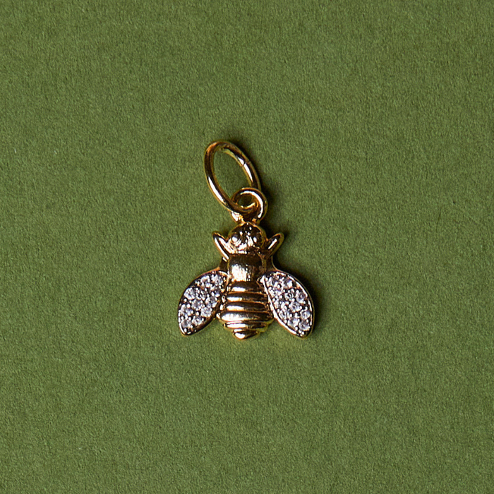 Bee with Pave Wings