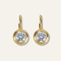 Bezel Drop Earrings
