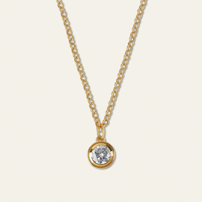 Large Bezel Necklace GIF