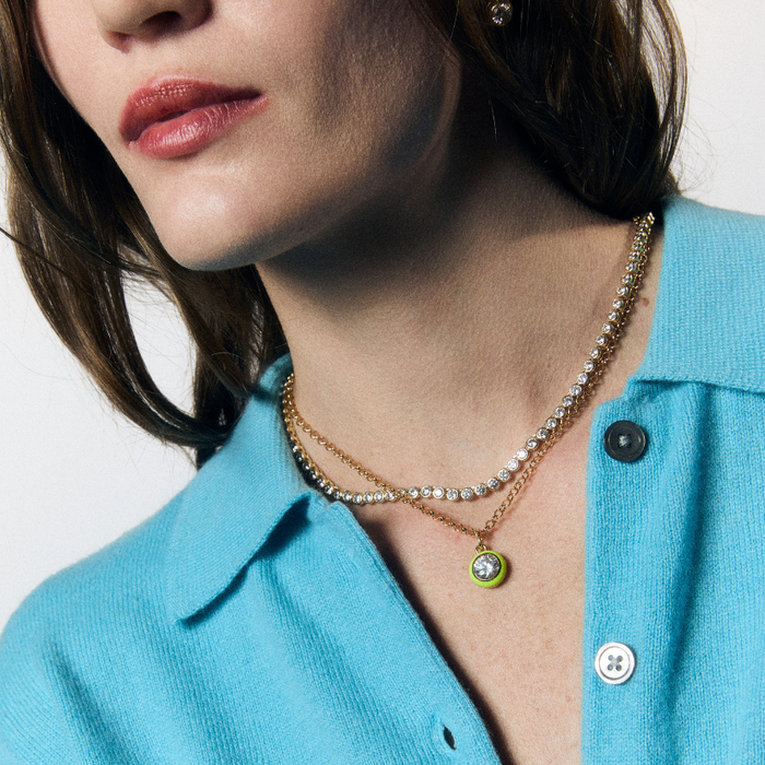Large Bezel Necklace