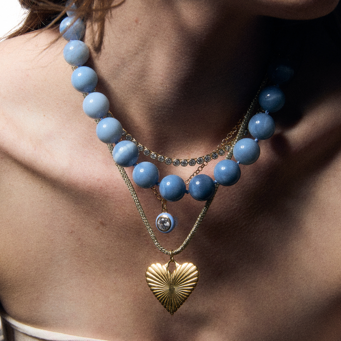 Large Bezel Necklace