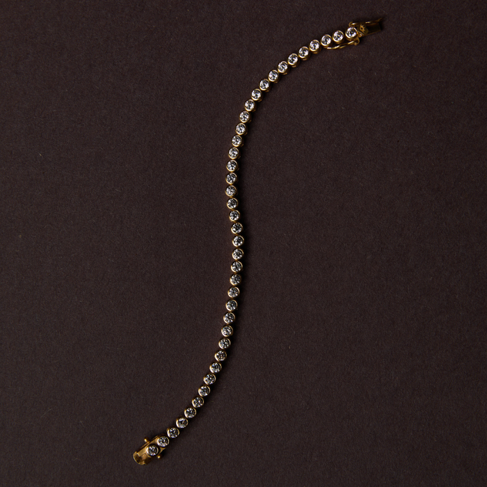 Bezel Tennis Bracelet