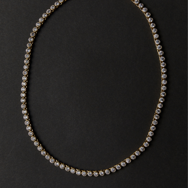 bezel necklace