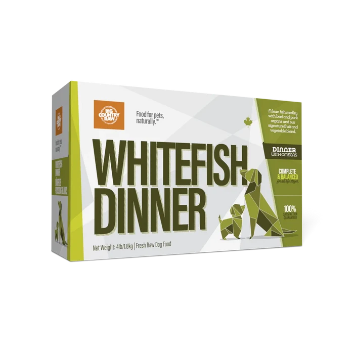 Big Country Raw White Fish Dinner Carton - 4 lb