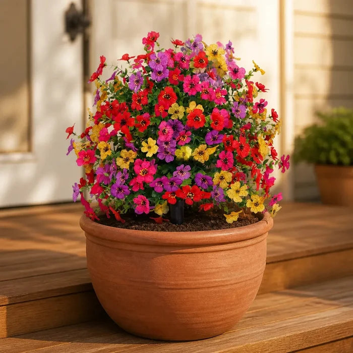Blomora – Artificial Flower Stake Bouquet for Garden & Porch