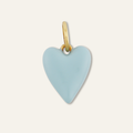 Blue Enamel Heart Charm