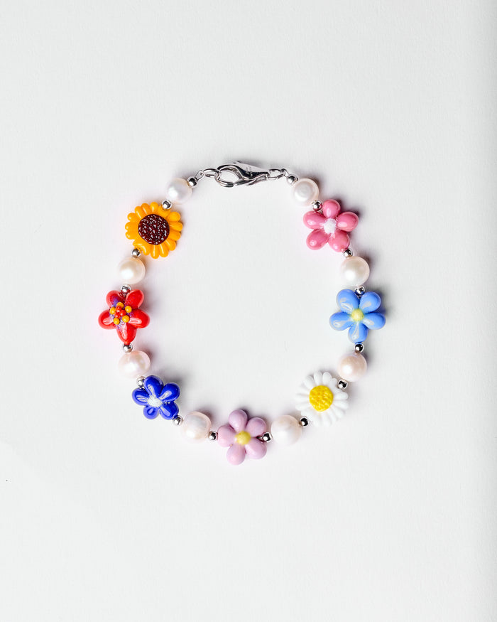 bracelet with flower charms