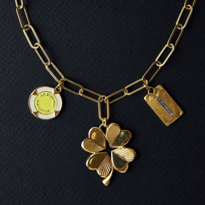 Carpe Diem Charm, Eternal Poker Chip, Luck & Love Clover