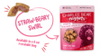 Charlee Bear Nuggets Straw-Beary Swirl Dog Treats