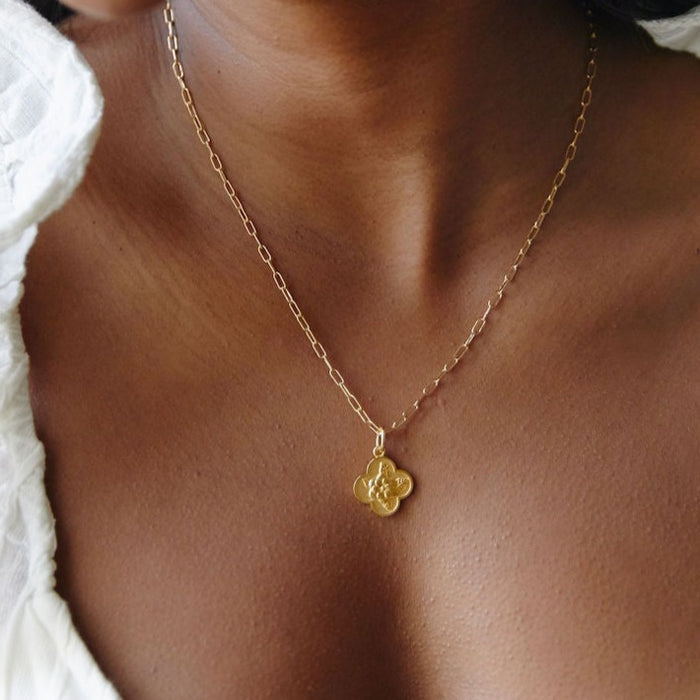charleston magnolia charm necklace
